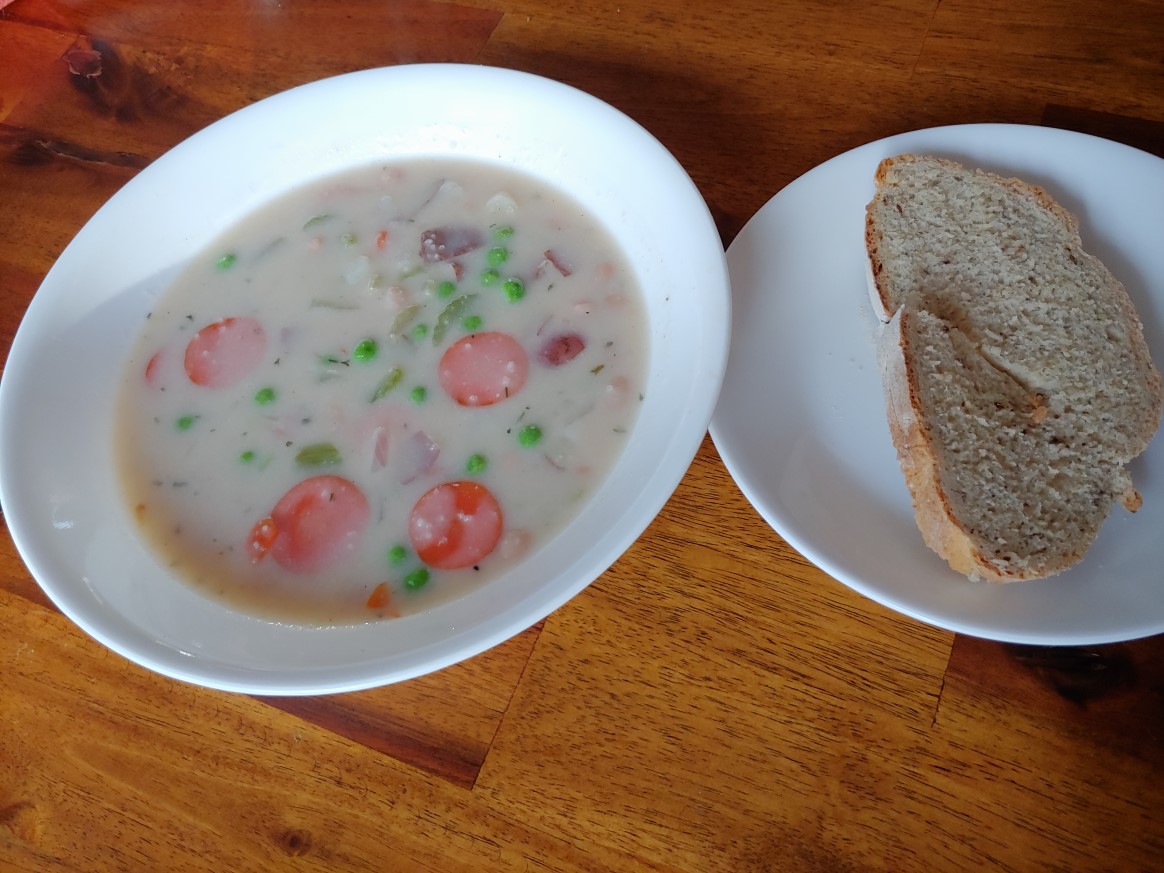 Cream of Chickenless Vegetarian Soup 2