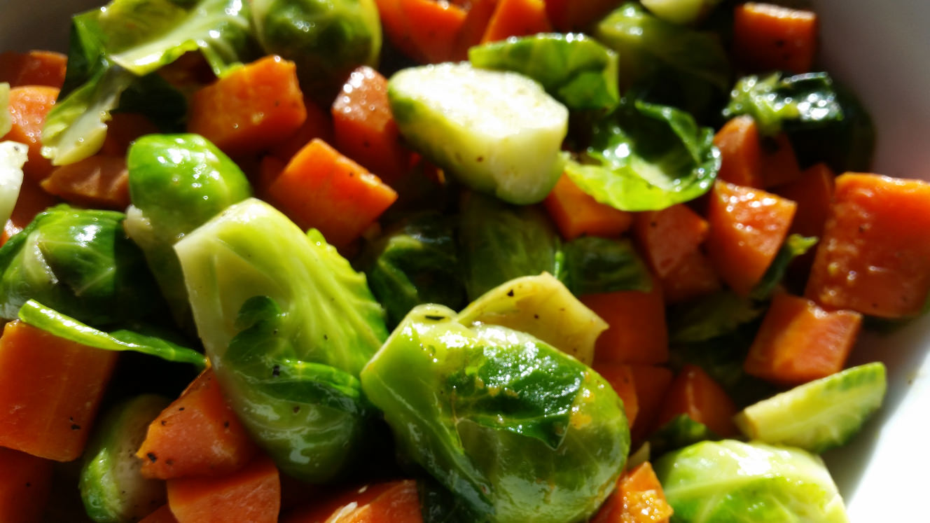 Lemon Brussels Sprouts and Carrots 1