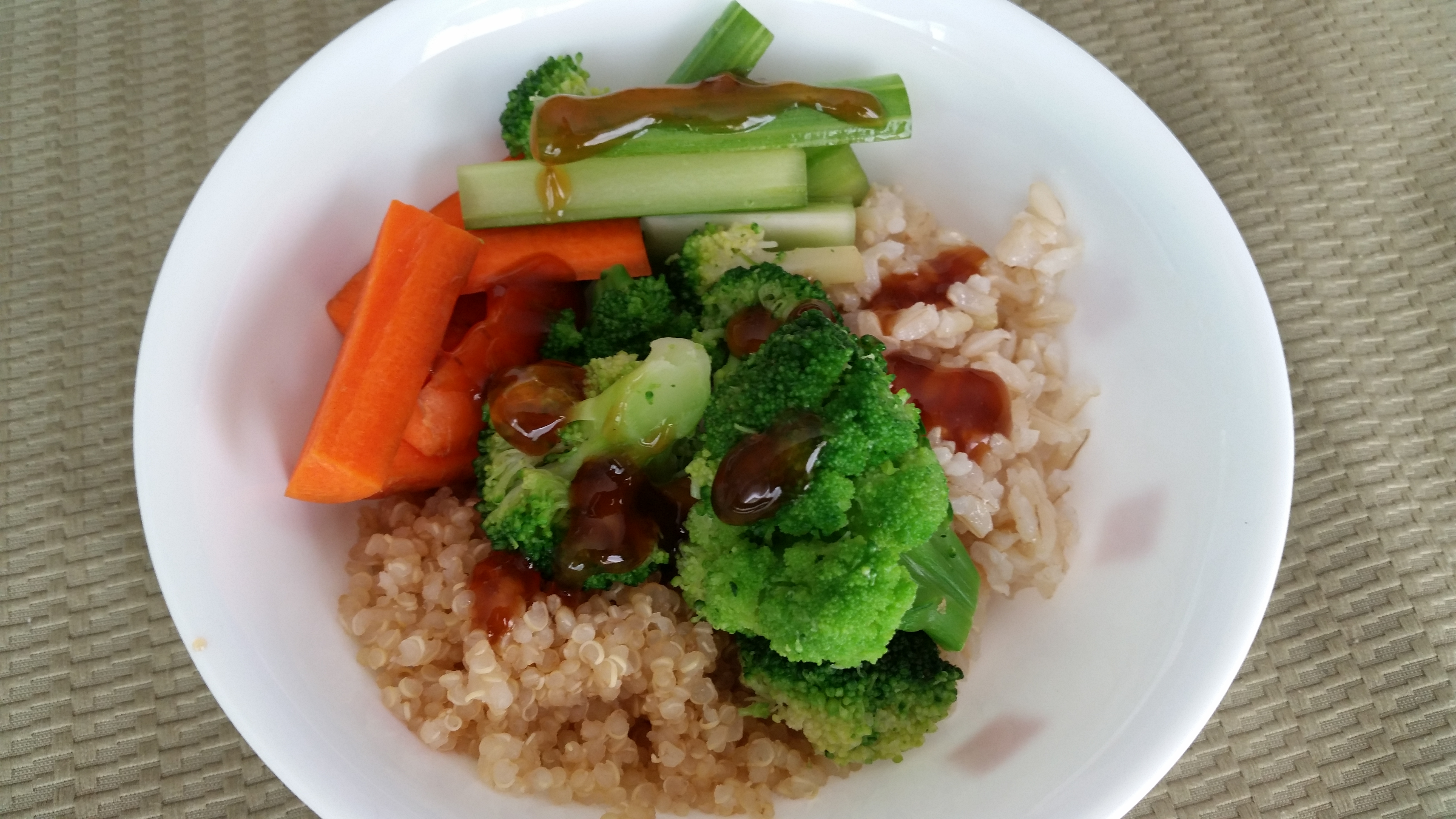Teriyaki Rice and Quinoa with Vegetables
